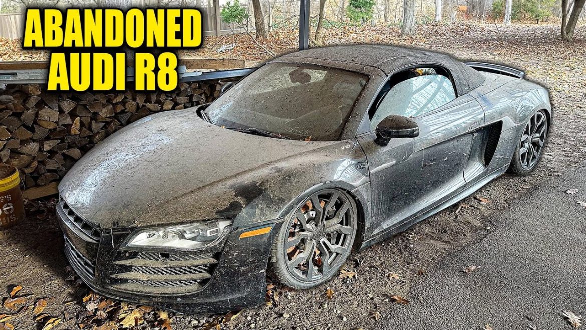 Renaissance d&rsquo;une supercar oubliée : le lavage exceptionnel de l&rsquo;Audi R8 après des années d&rsquo;abandon
